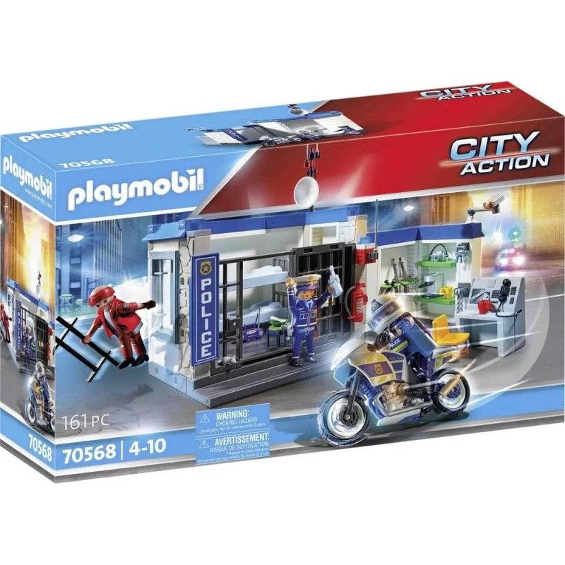Image : Playmobil City Action - Poste de Police et Cambrioleur - 70568