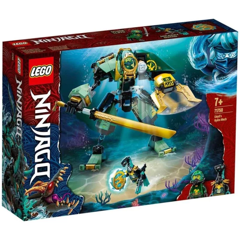 Image : LEGO 71750 NINJAGO Le robot Hydro de Lloyd Set de Construction Sous-marin