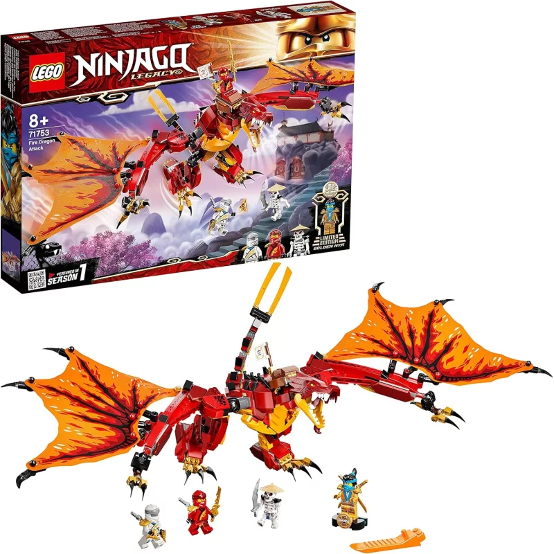 Image : LEGO 71753 NINJAGO L’attaque du dragon de feu