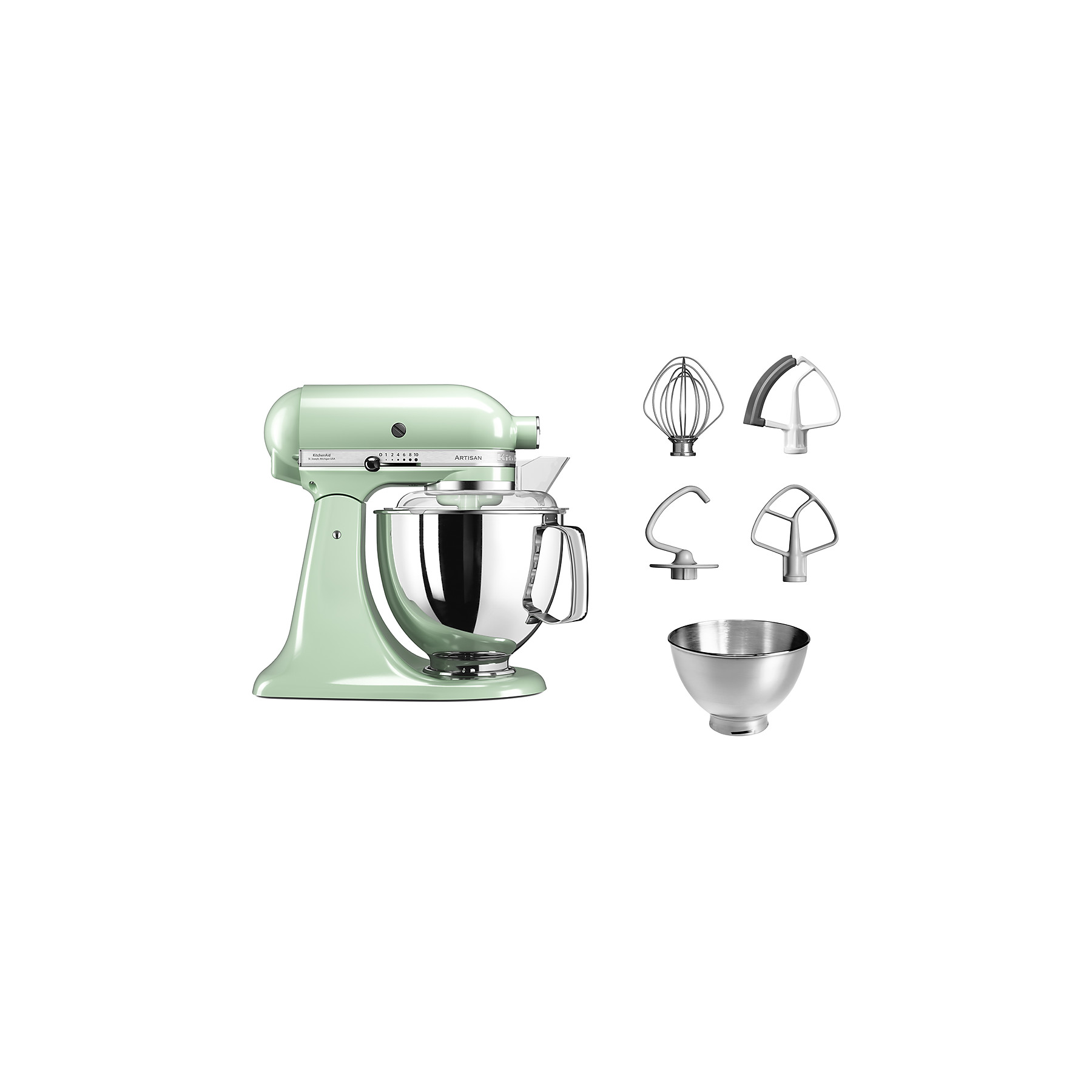 Image : Robot patissier Kitchenaid 5KSM175PSEPT ARTISAN Macaron Pistache