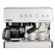 Combine expresso cafetiere Magimix EXPRESSO FILTRE AUTOMATIC CHROME MAT 11423