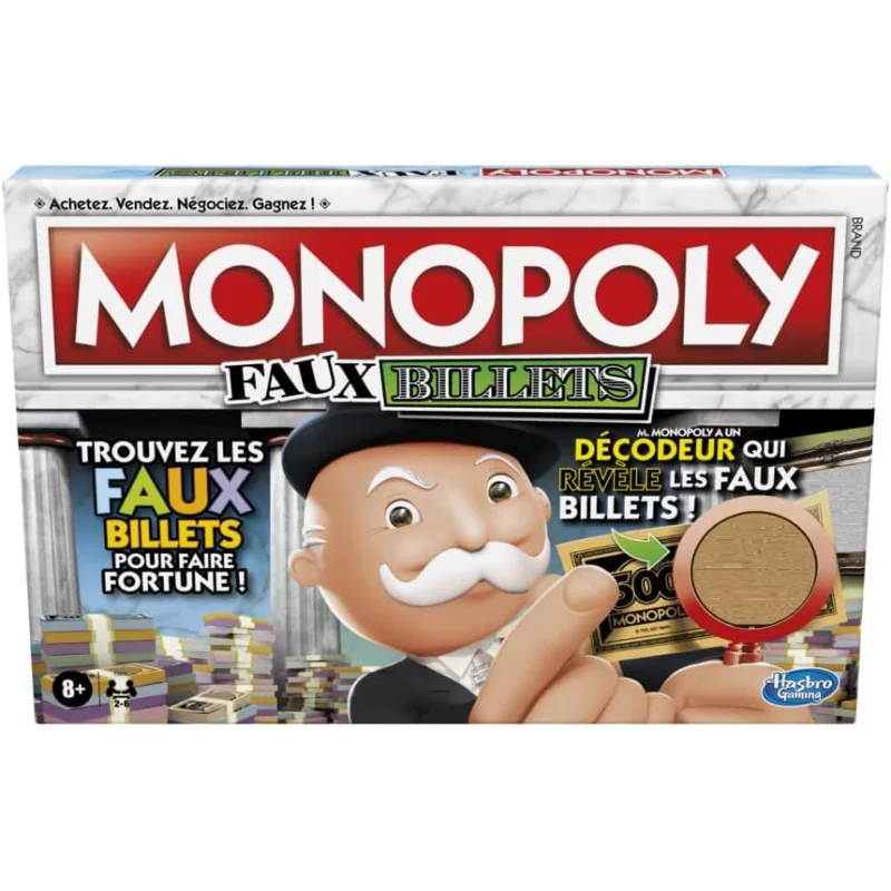 Image : Monopoly Faux Billets HASBRO GAMING
