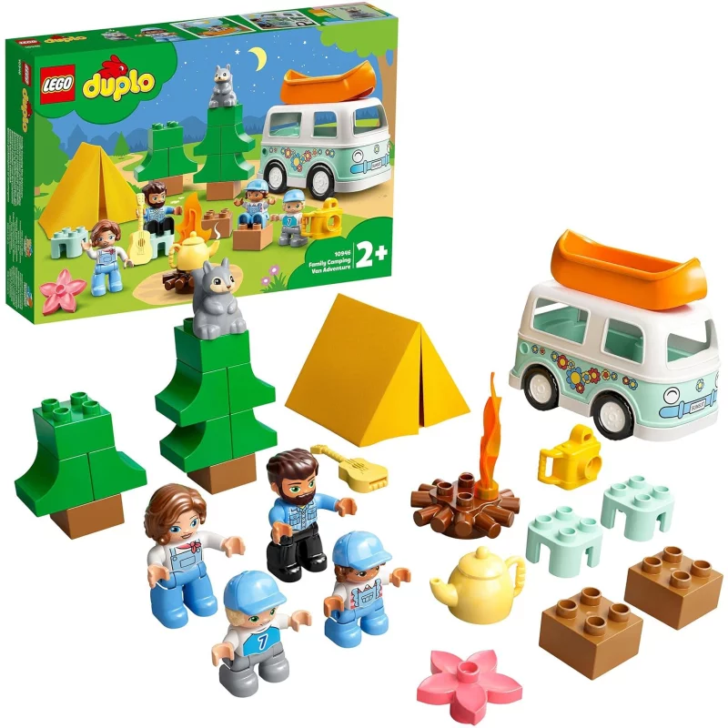 Image : LEGO DUPLO 10946 Aventures en camping-car en famille