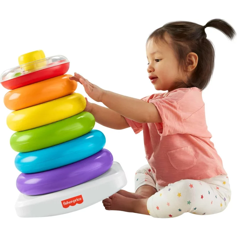 Image : Fisher Price Pyramide Arc-en-Ciel Geante