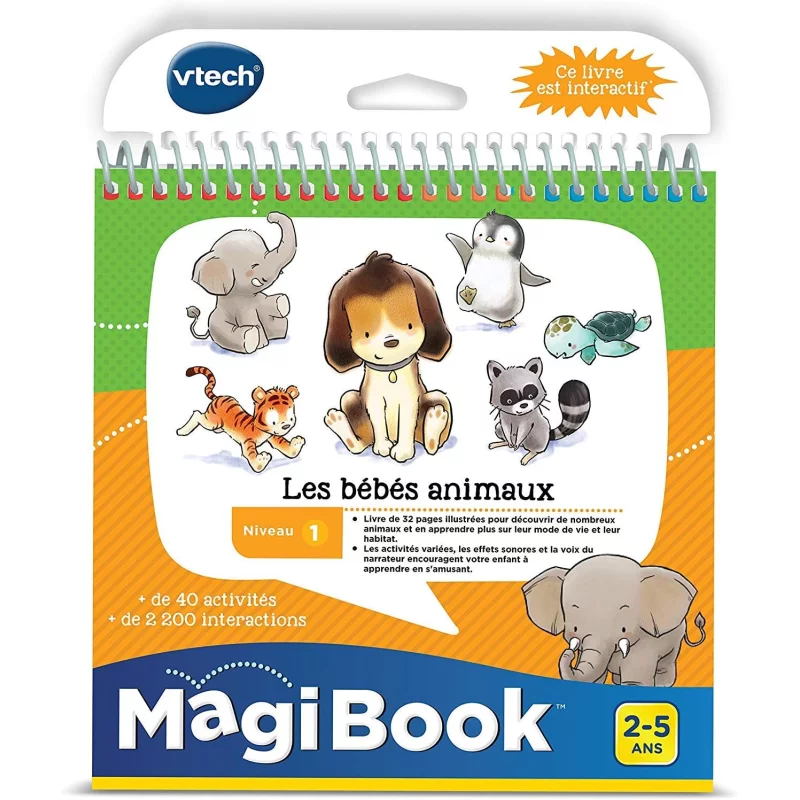 Image : Livre VTech MagiBook - Les Bébés animaux