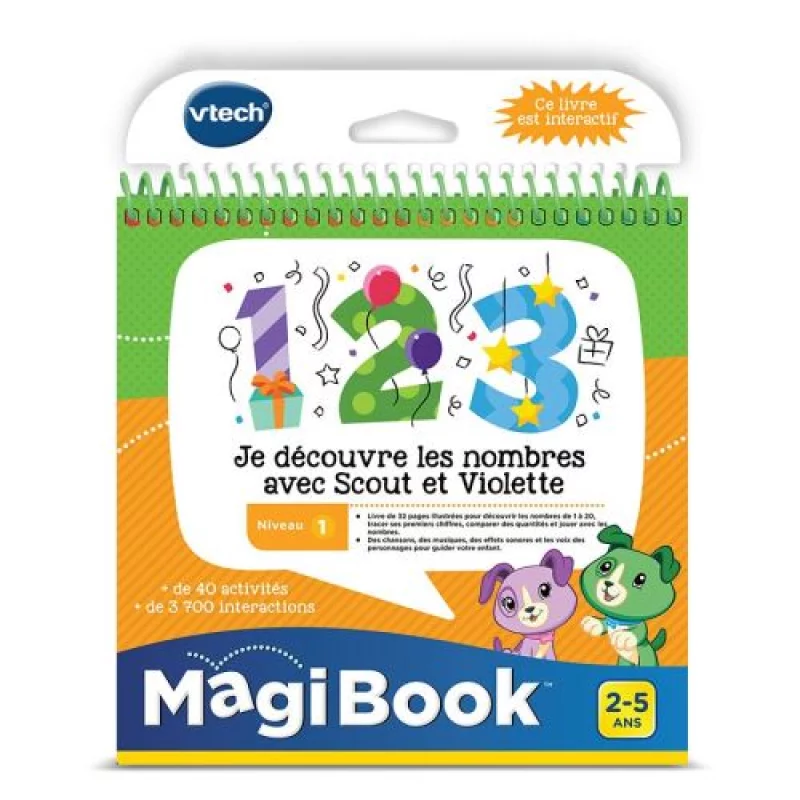 Image : Magibook Je decouvre les nombres avec Scout et Violette Vtech