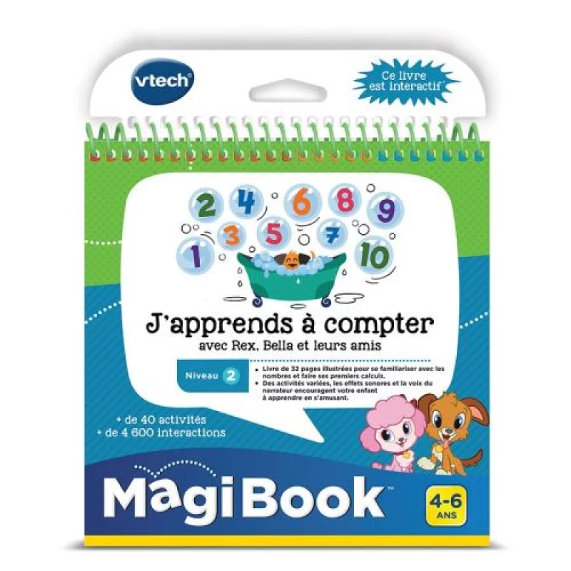 Image : Magibook j'apprends a compter avec Rex Bella et leurs amis VTECH