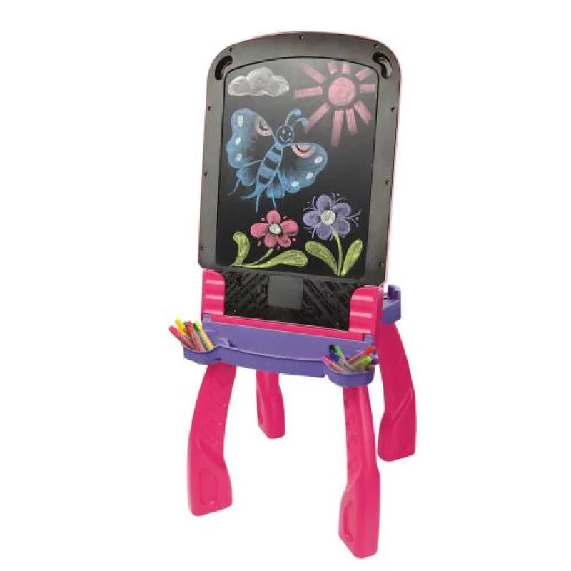 Image : Tableau Magi chevalet interactif 3 en 1 - Rose VTECH