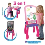 Image : Tableau Magi chevalet interactif 3 en 1 - Rose VTECH