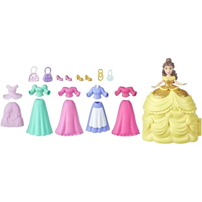 Image : Poupee Disney Princesses Mini Belle et ses tenues