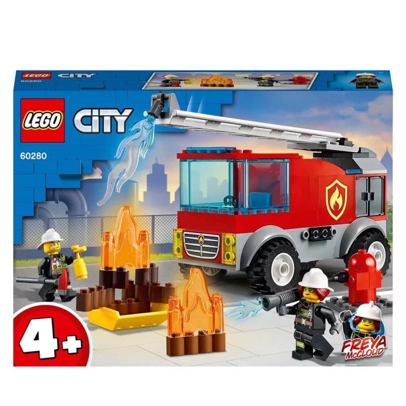 Image : LEGO City 60280 Le camion des pompiers avec echelle