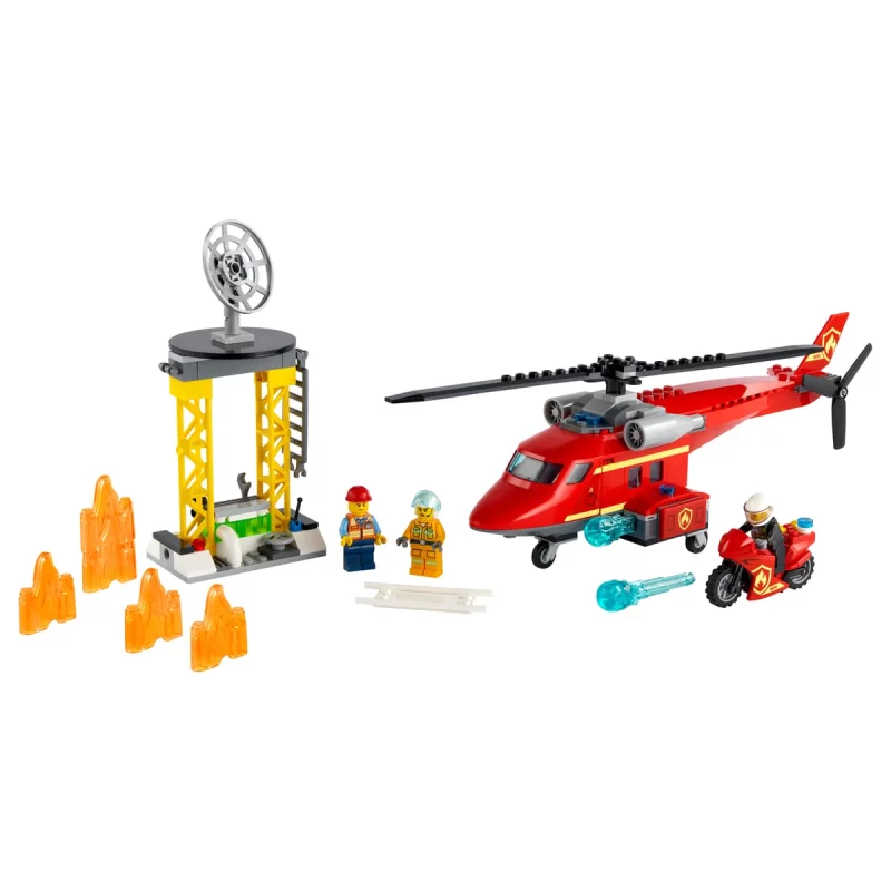 Image : LEGO 60281 City L'helicoptere de Secours des Pompiers