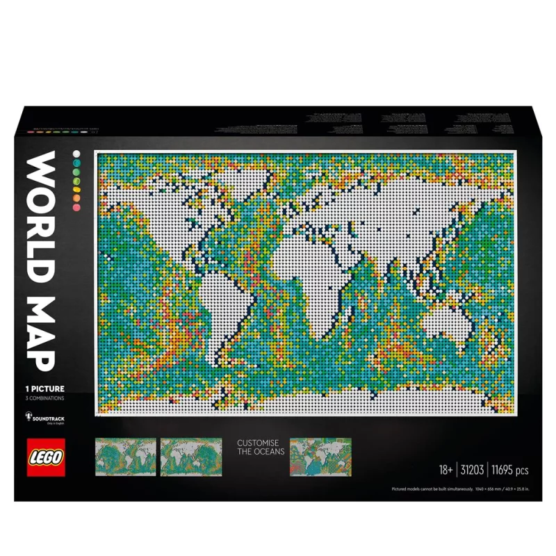 Image : LEGO Art 31203 La Carte du Monde