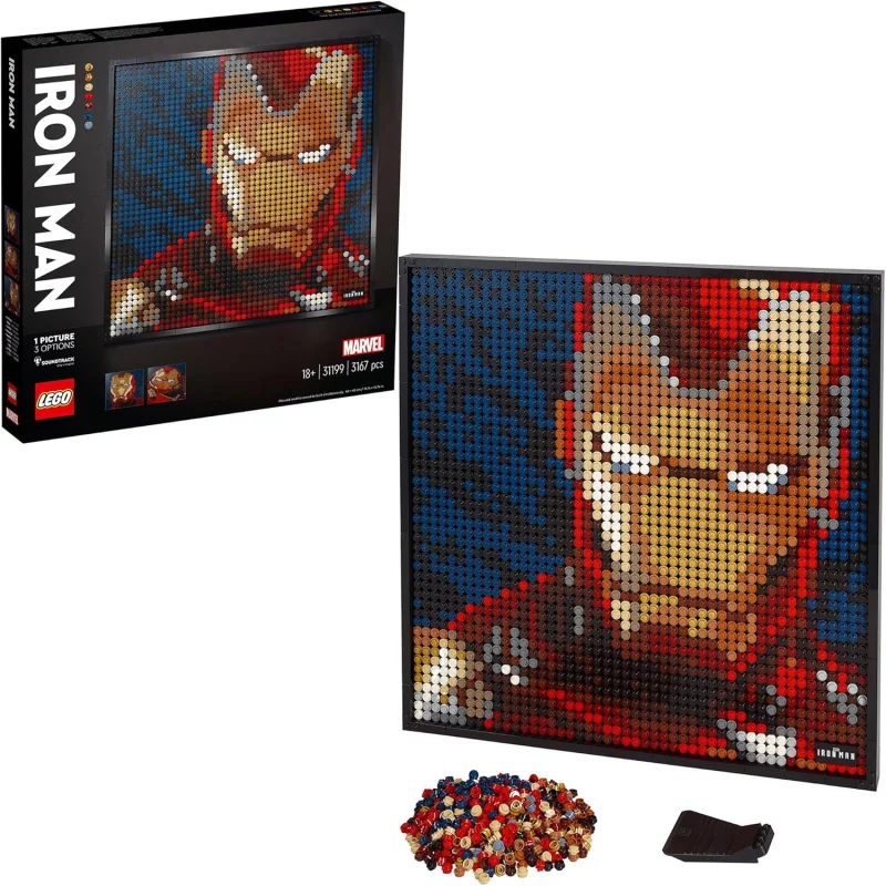 Image : LEGO Art 31199 Iron Man de Marvel Studios