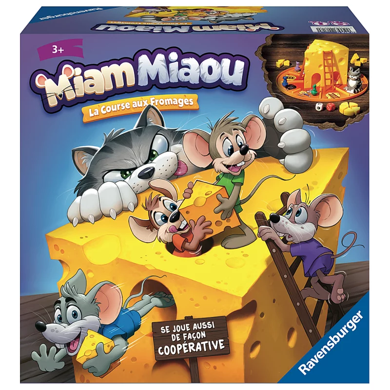 Image : Miam Miaou La course aux fromages Ravensburger