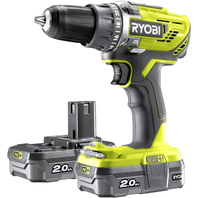 Image : Perceuse visseuse sans fil Ryobi R18DD3-220S 18V-2Ah