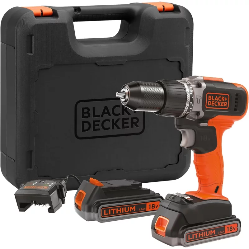 Image : BLACK+DECKER BCD003ME2K-QW Perceuse a percussion sans fil