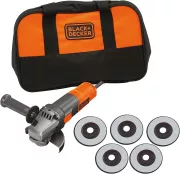 Meuleuse d'angle Filaire BLACK+DECKER BEG220SA5-FR