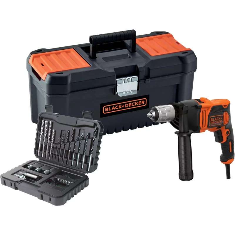 Image : BLACK+DECKER BEH850KA32-QS Perceuse a percussion filaire