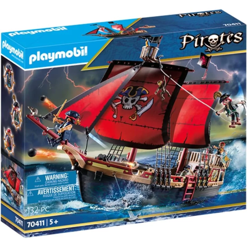 Image : Playmobil - Bateau Pirates - 70411