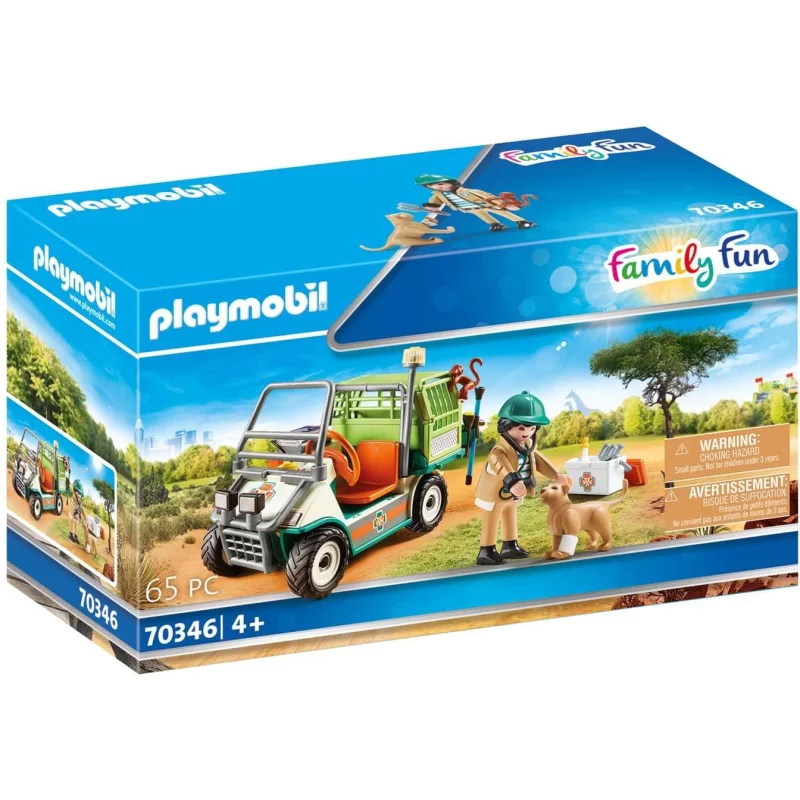 Image : PLAYMOBIL - 70346 - Veterinaire et vehicule tout terrain
