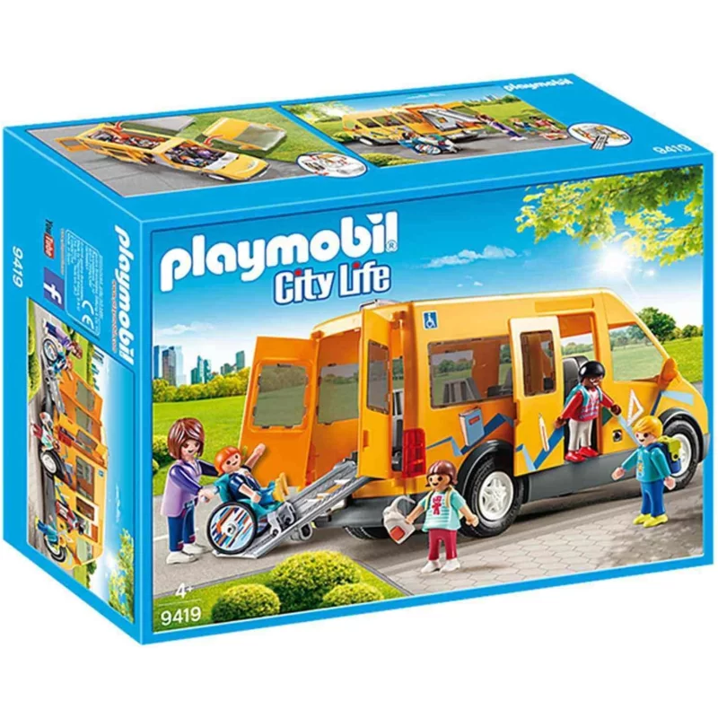 Image : PLAYMOBIL 9419 - City Life L'ecole - Bus scolaire