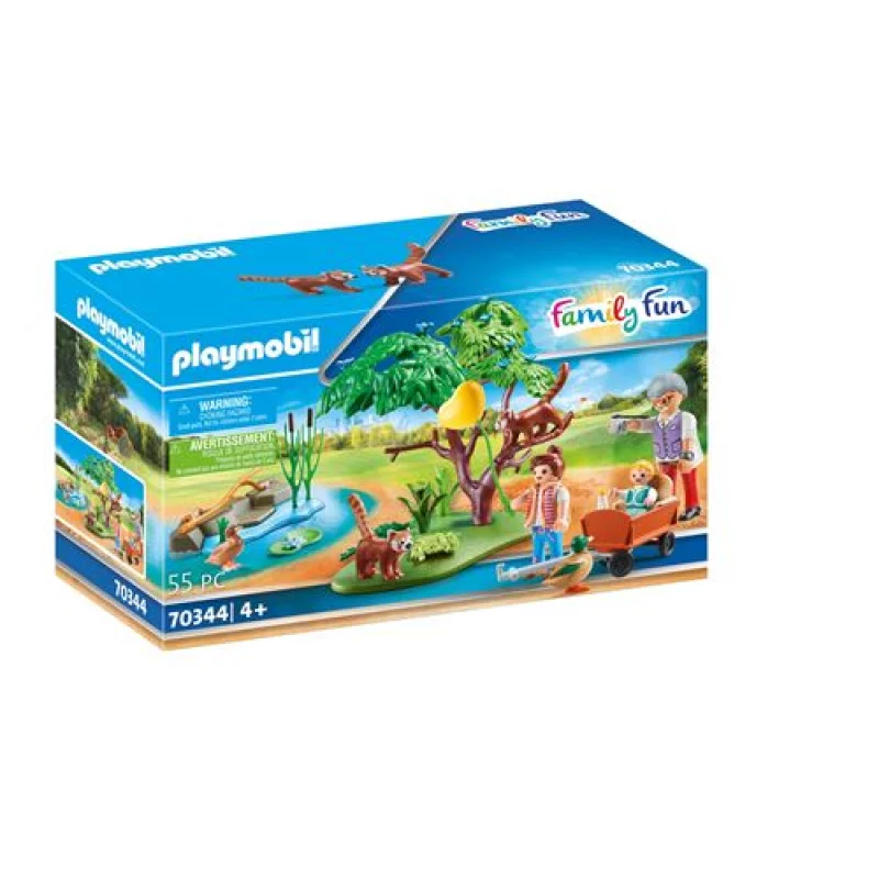 Image : PLAYMOBIL - 70344 - Pandas roux avec enfants