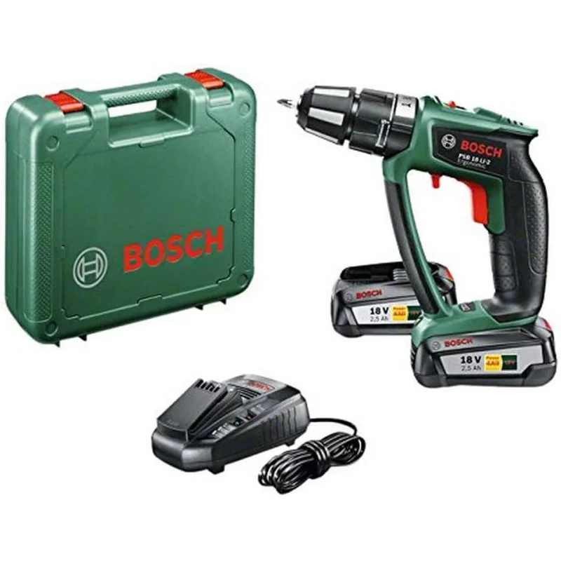 Image : Perceuse a percussion sans fil Bosch - PSB 18 LI-2 Ergonomic
