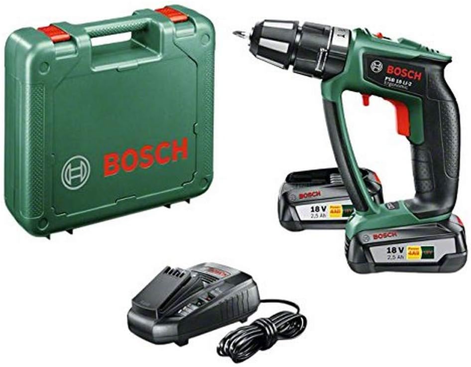 Image : Perceuse a percussion sans fil Bosch - PSB 18 LI-2 Ergonomic