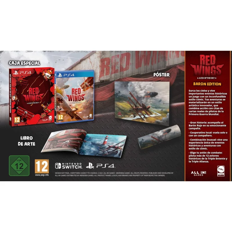 Image : Red wings ! Aces of the sky - Baron Edition PS4