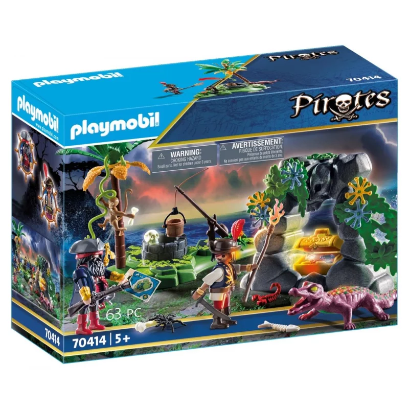 Image : Playmobil Pirates 70414 Repaire du tresor des pirates