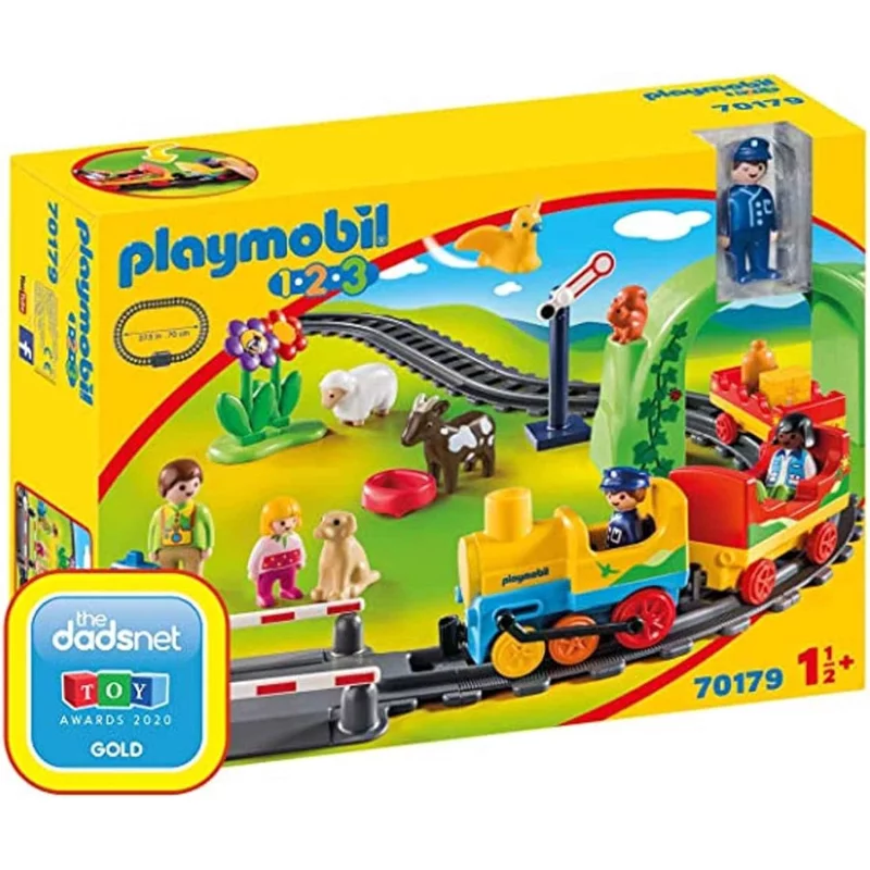Image : Playmobil 123 - Train avec Passagers et Circuit - 70179