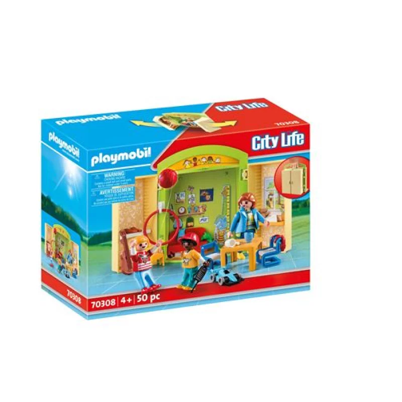 Image : Playmobil Coffre Garderie Multicolore 70308