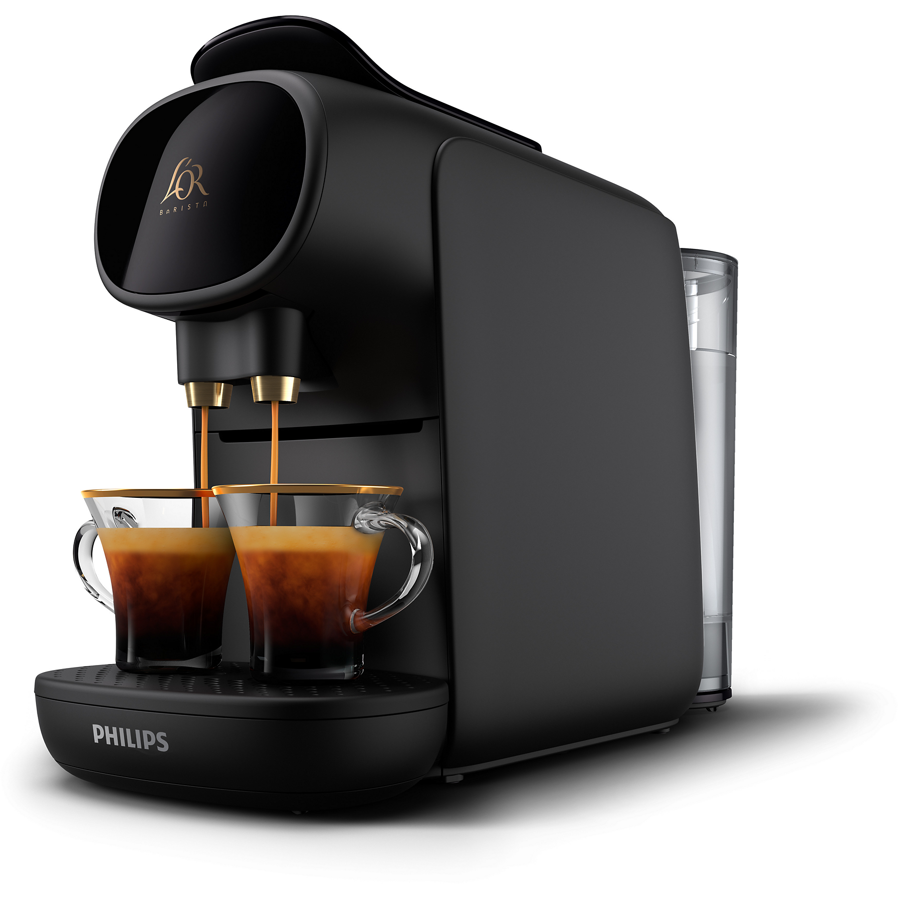 Image : Cafetiere a dosette Philips LM9012/60 L'OR BARISTA NOIR PIANO