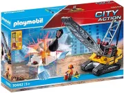 PLAYMOBIL - 70442 - Dragline avec mur de construction