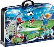 PLAYMOBIL 70244 - Sports et Action Football - Grand terrain de football transportable