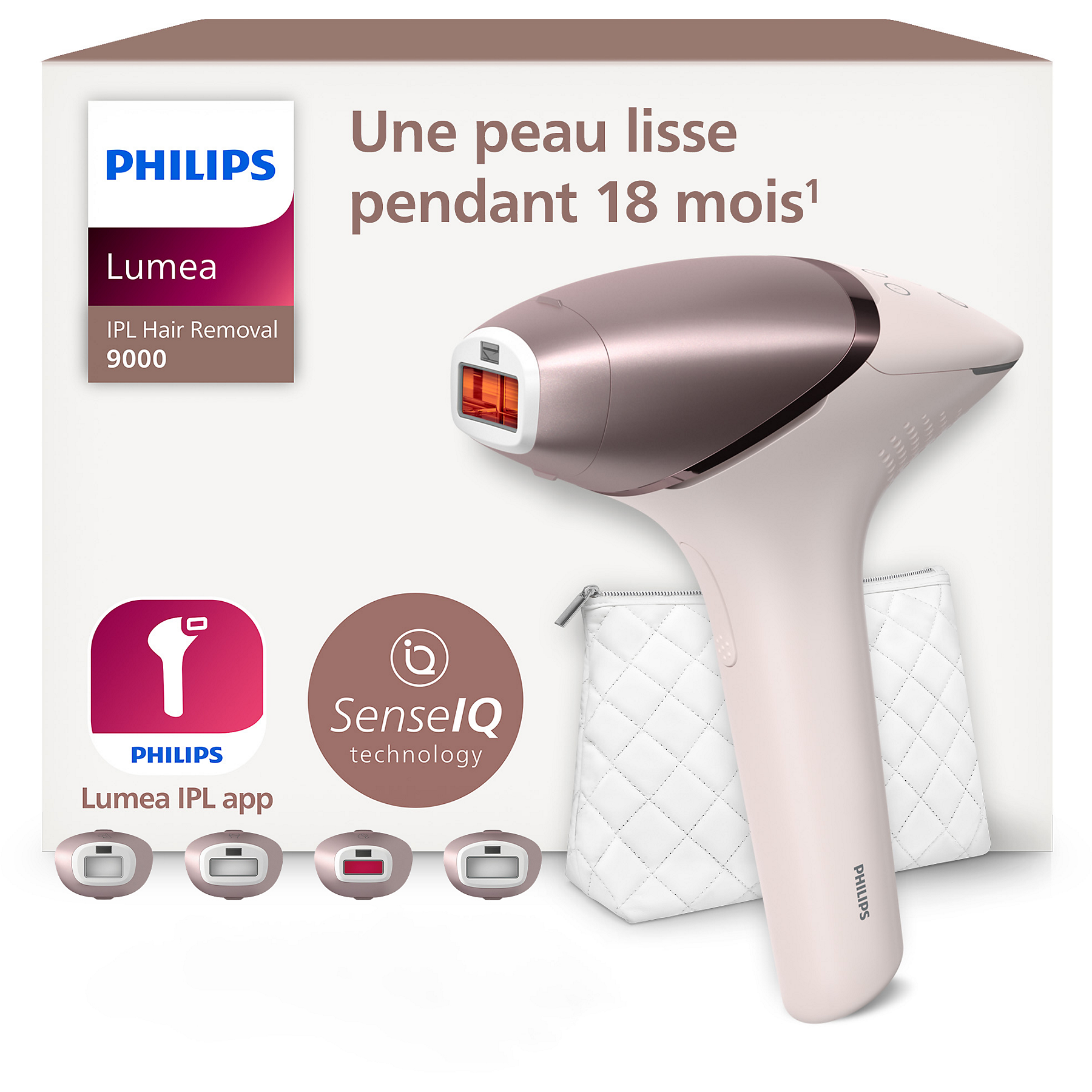 Image : Epilation semi-definitive Philips LUMEA IPL 9000 BRI958/00