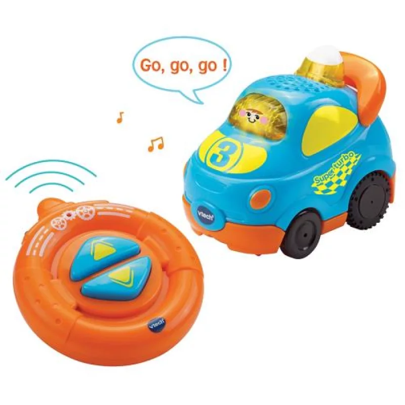 Image : Vtech Tut Tut Bolides - Ma Tut-tut Radiocommandee - Hugo Super Turbo