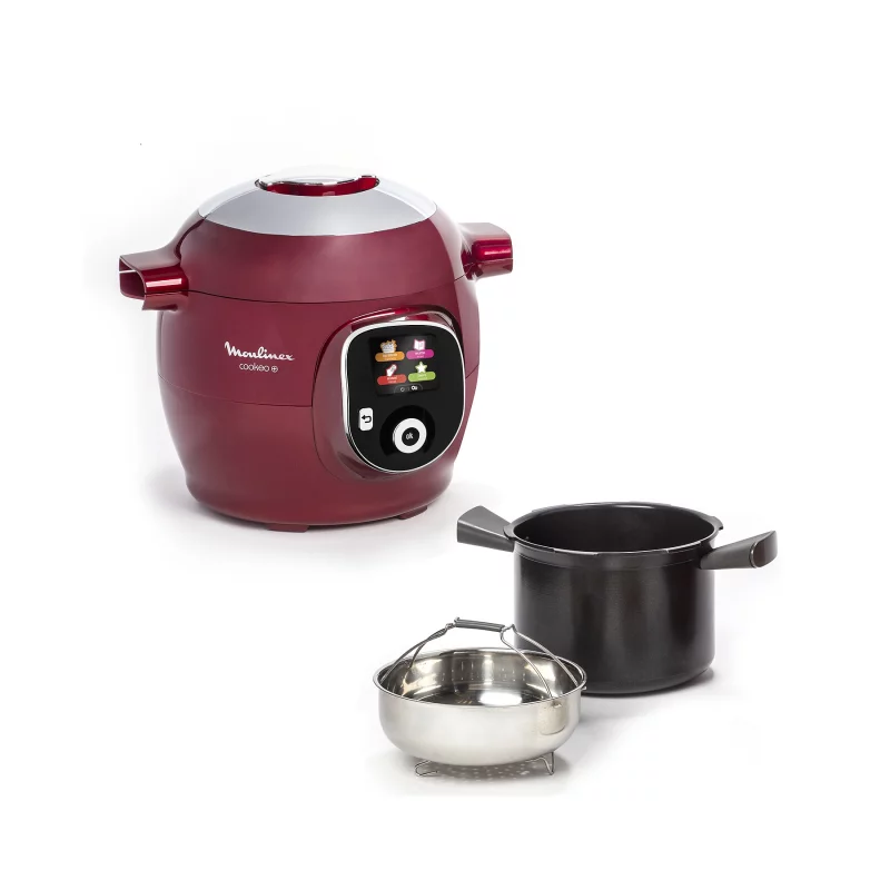 Image : Mijoteur Moulinex COOKEO+ rouge CE85B510