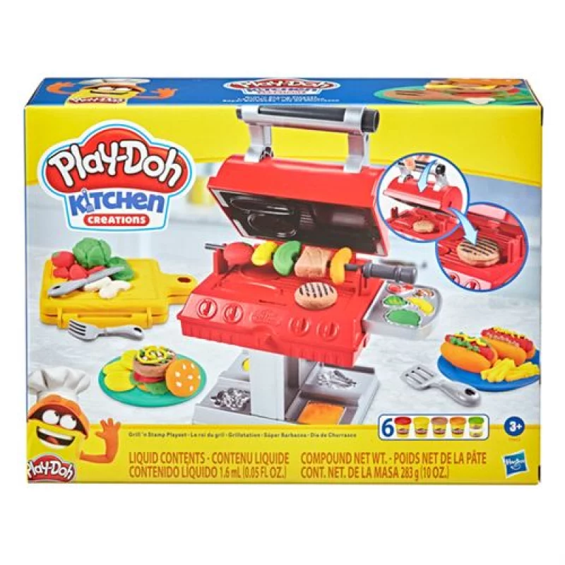 Image : Pate a modeler Play-Doh Kitchen Le Roi du Grill