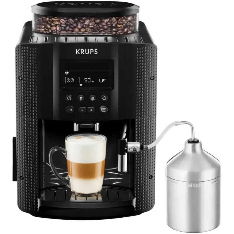 Image : Expresso avec broyeur Krups YY4539FD ESSENTIAL Grise avec mousseur