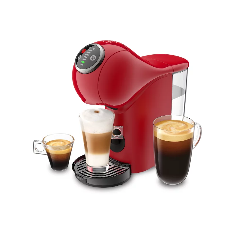 Image : Machine a cafe Espresso KRUPS Genio S Plus YY4444FD - Rouge