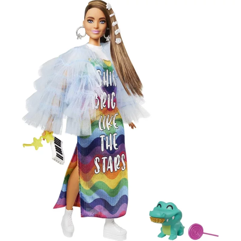 Image : Barbie Extra - Poupee Veste a Volants MATTEL