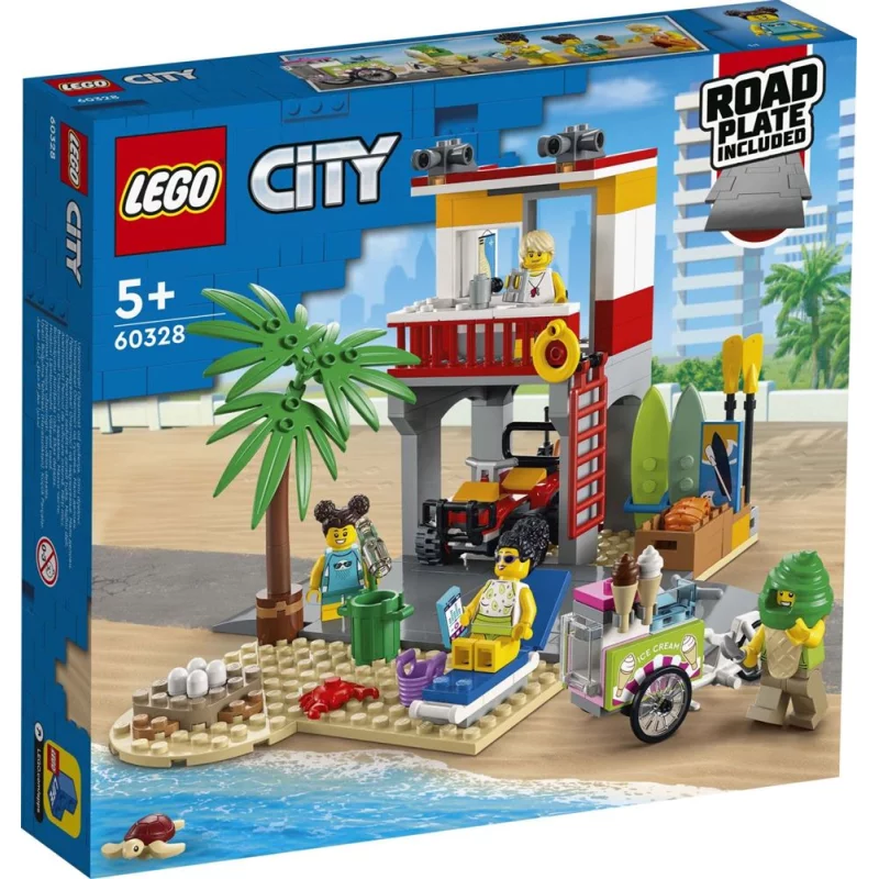 Image : LEGO 60328 City Le Poste De Secours sur La Plage