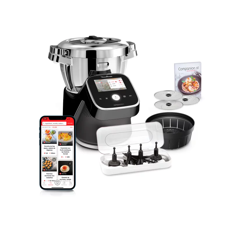Image : Robot cuiseur Moulinex I Companion Touch Pro XL Noir HF93D810