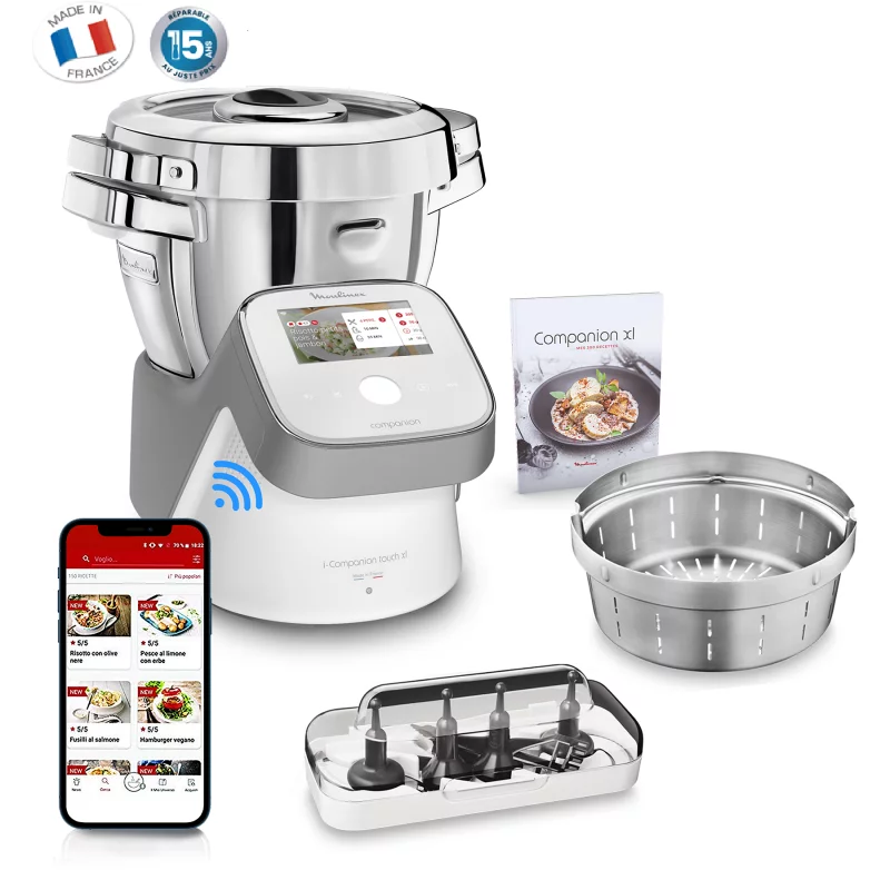 Image : Robot cuiseur Moulinex I-Companion Touch XL HF935E10 1550 W Gris