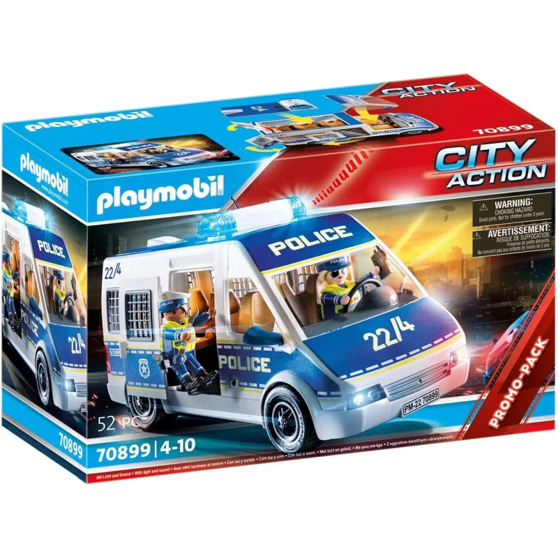 Image : Playmobil 70899 - Fourgon de police avec effets lumineux et sonore