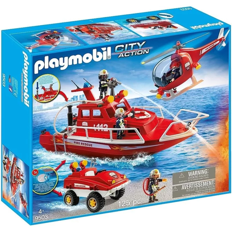 Image : Playmobil 9503 City Action - Forces speciales pompiers