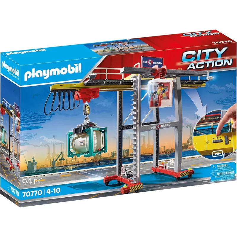 Image : Playmobil City Action - Portique de Chargement pour Conteneur - 70770