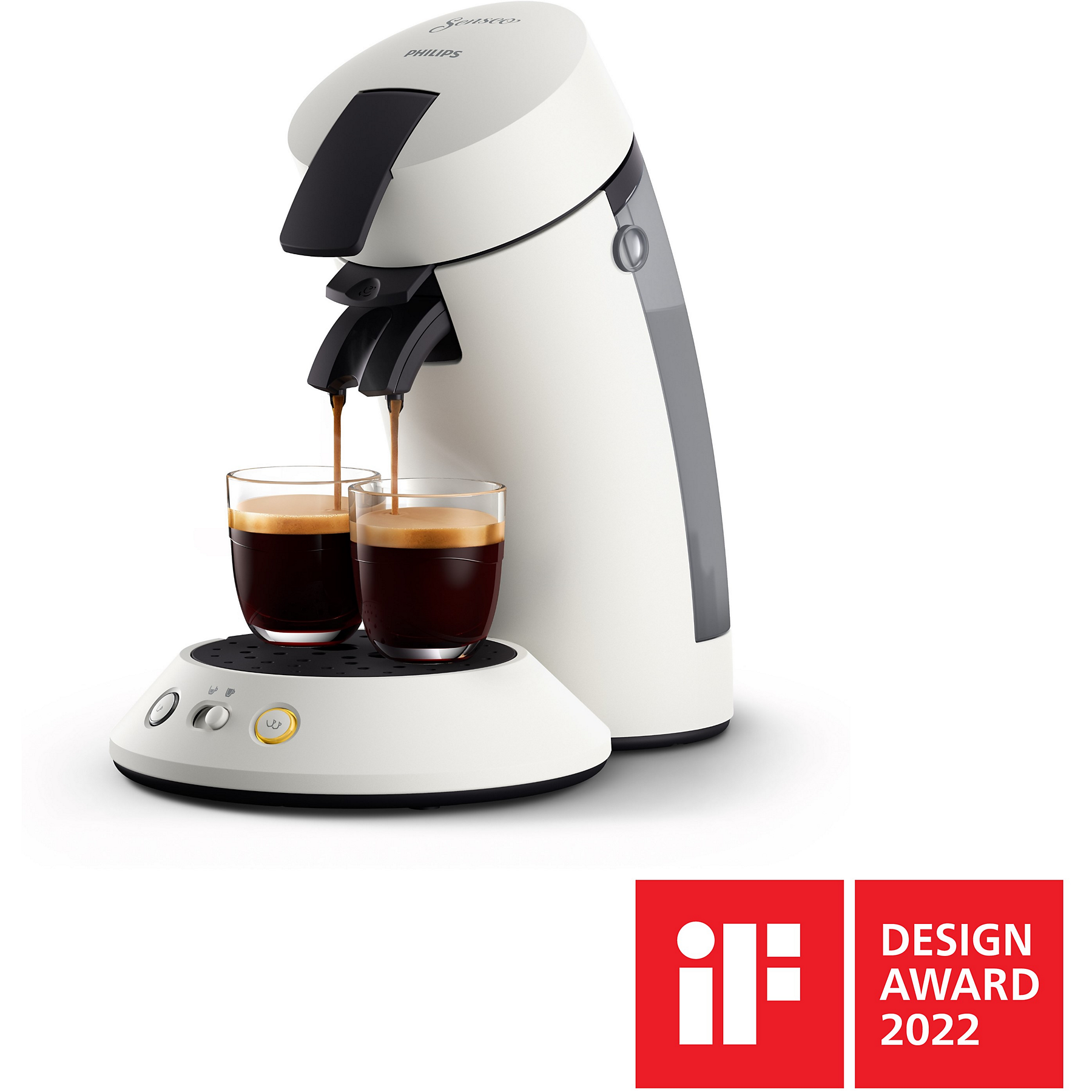Image : Cafetiere PHILIPS Original+ CSA210/11 Blanc givre